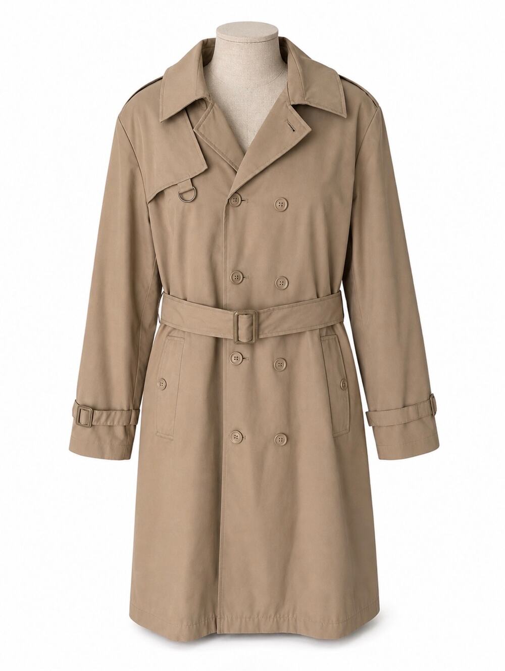 Vintage S. Rothschild Women’s 18 Tan Trench Coat Removable Liner Belted Classic